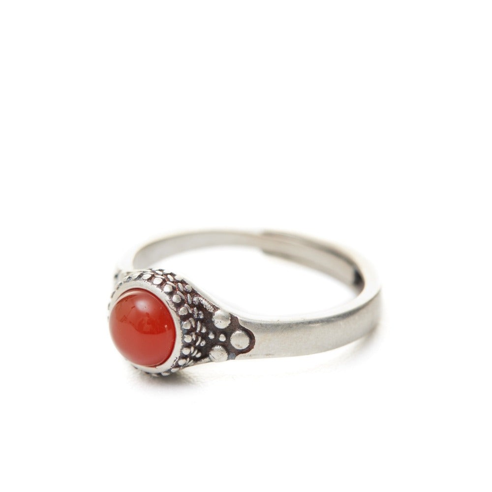 Cherry Crimson Carnelian Ring