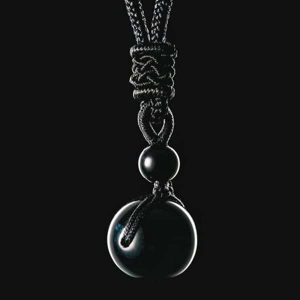 Obsidian Stone Necklace