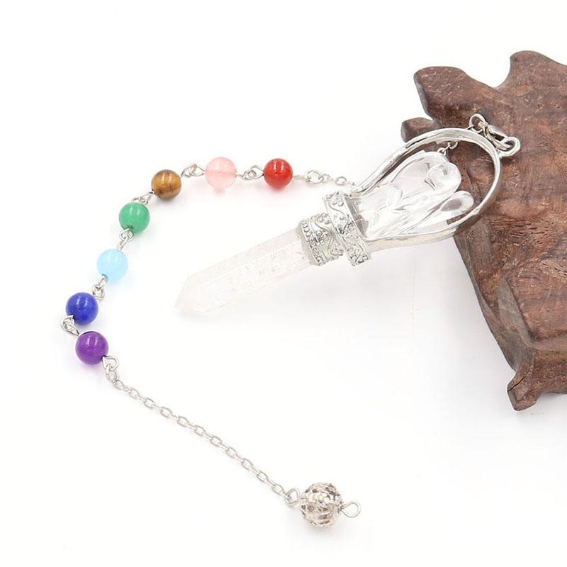 Crystal Gemstone Angel Divination Pendulum
