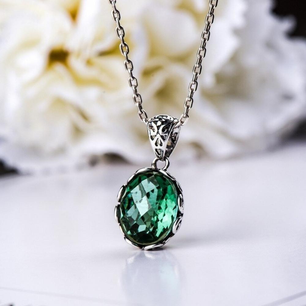 Amazon.com: Malachite Necklace - 14K Gold Plated over 925 Sterling Silver,  Dainty 12mm Natural Stone, Genuine Dark Green Malachite Gemstone Pendant,  Delicate Handmade Vintage Antique Jewel for Women : Handmade Products