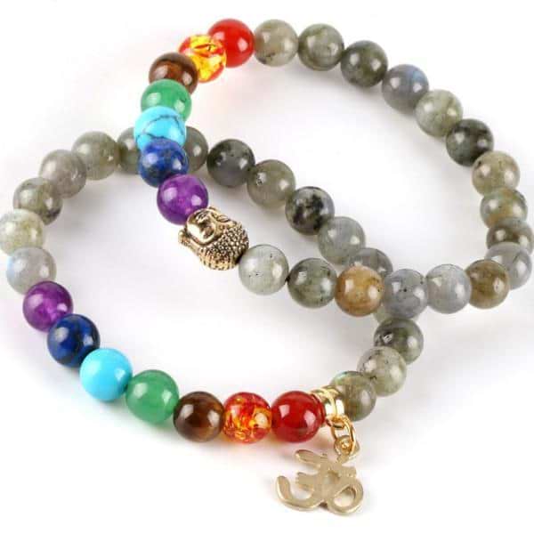 Labradorite 7 Chakra Bracelet