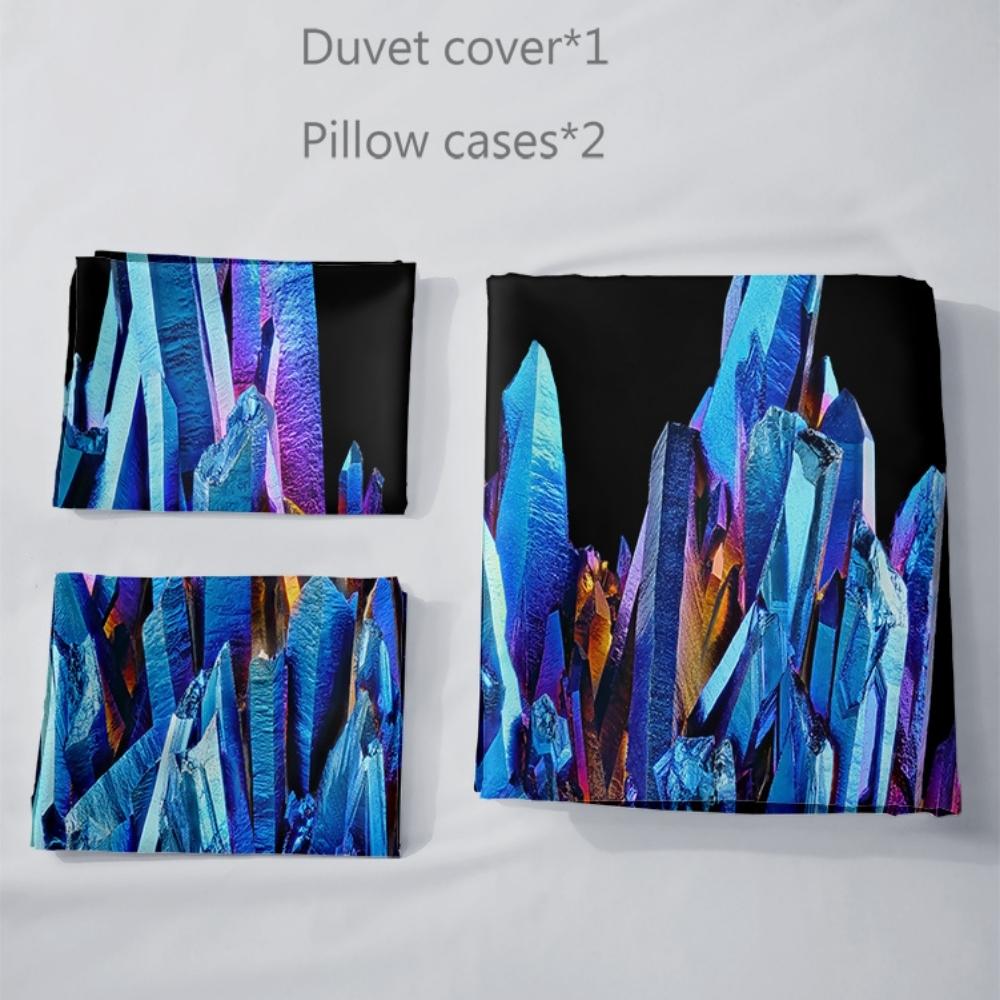 3D Crystal Bedding Cover Set