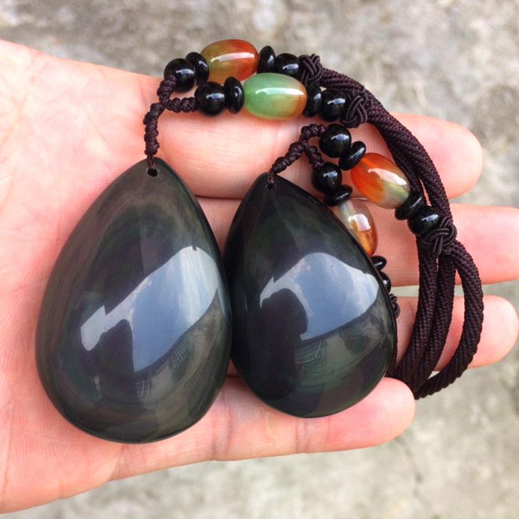 Fairy Obsidian Drop Necklace