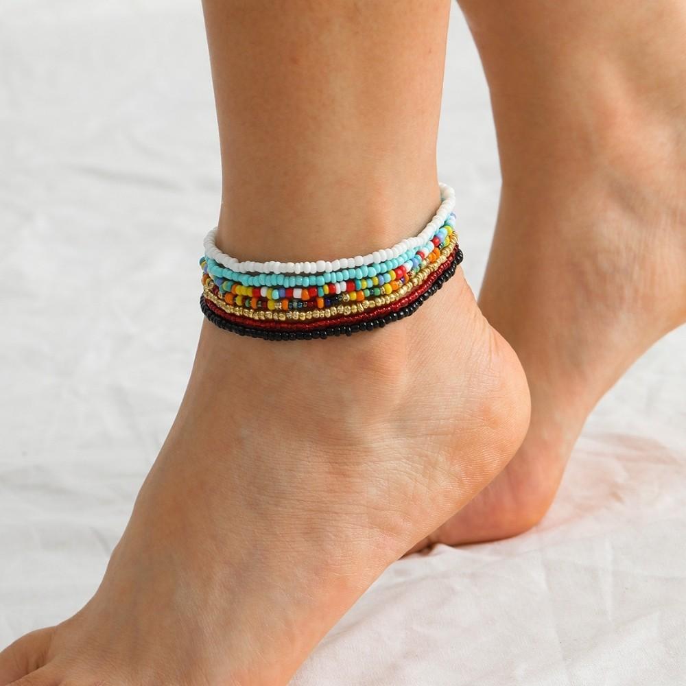 Amazon.com: Yheakne Boho Layered Rhinestone Ankle Bracelet Silver Dangle  Crystal Anklet Bracelets Cz Tassel Anklets Glitter Tennis Foot Chain  Jewelry for Women and Girls Summer Gifts : Clothing, Shoes & Jewelry