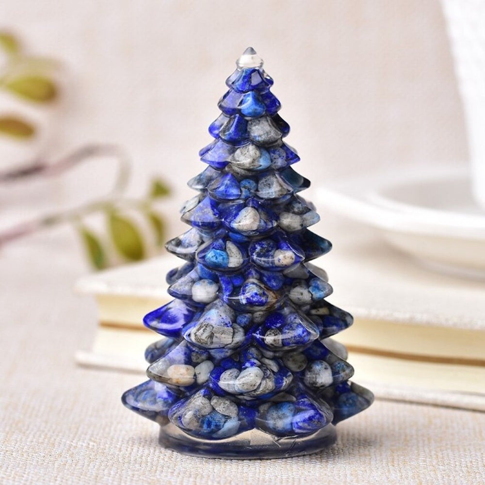 Natural Gemstone Christmas Tree