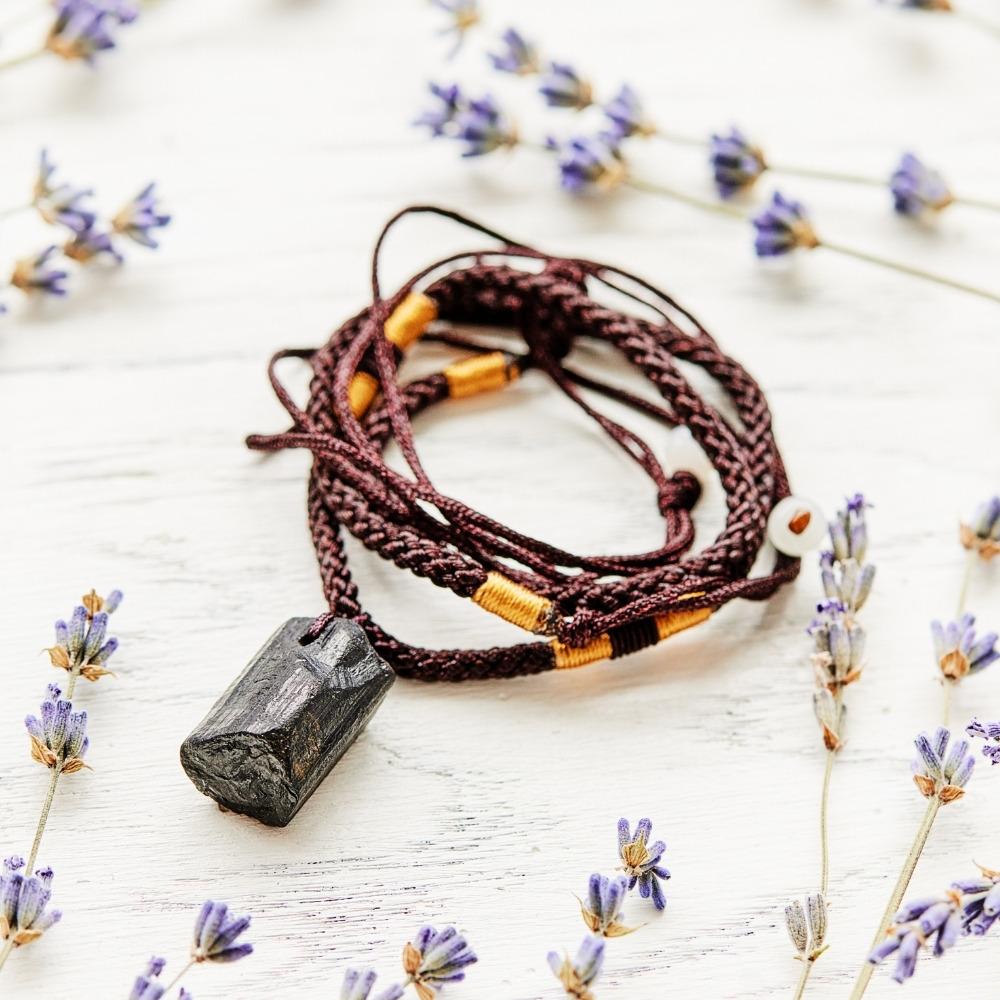 Natural Black Tourmaline Necklace