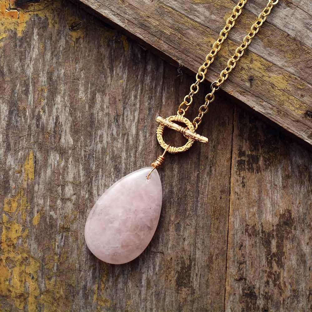 Rose Quartz Crystal Pendant