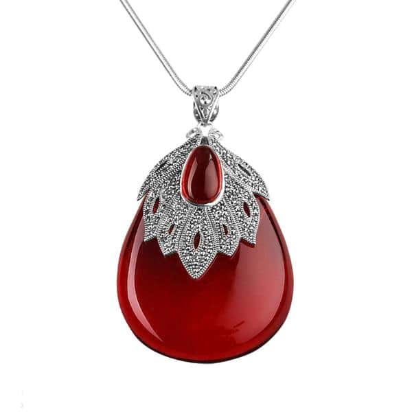 Bridging Natural Garnet Necklace