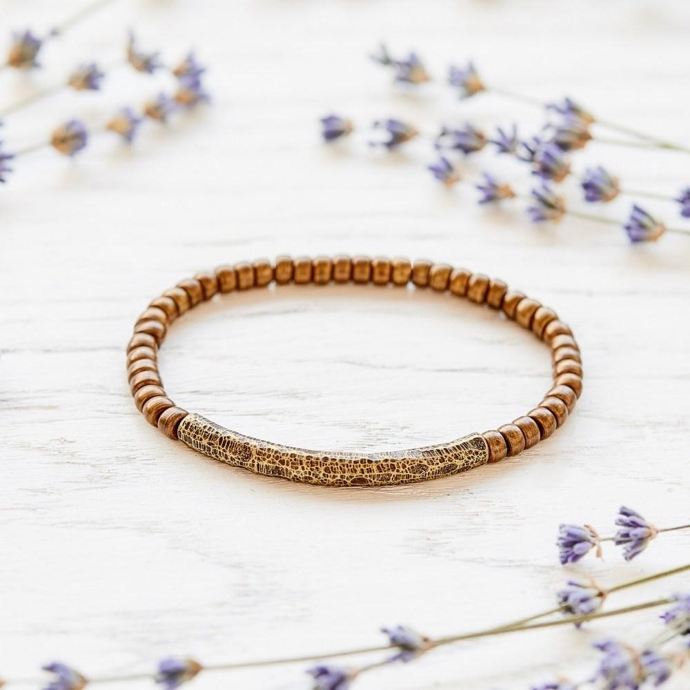 Minimal Copper Bracelet - Beads Jewelry