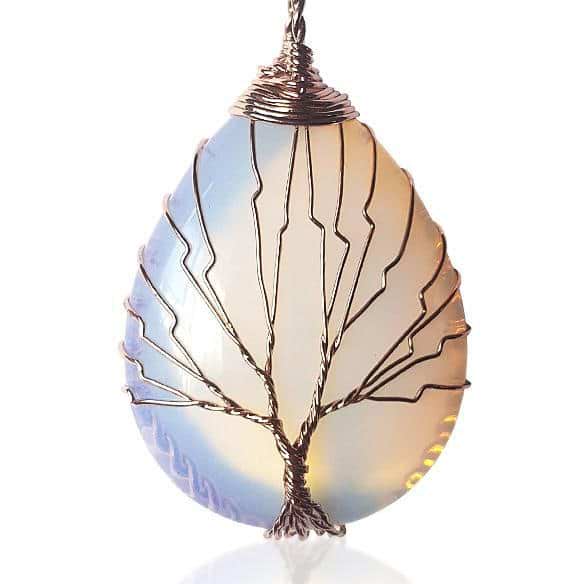 Handmade Tree Of Life Opalite Necklace