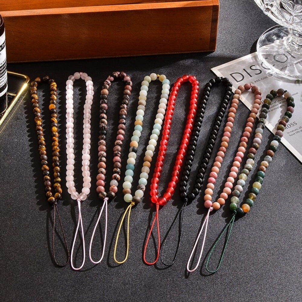 Natural Gemstone Phone Straps