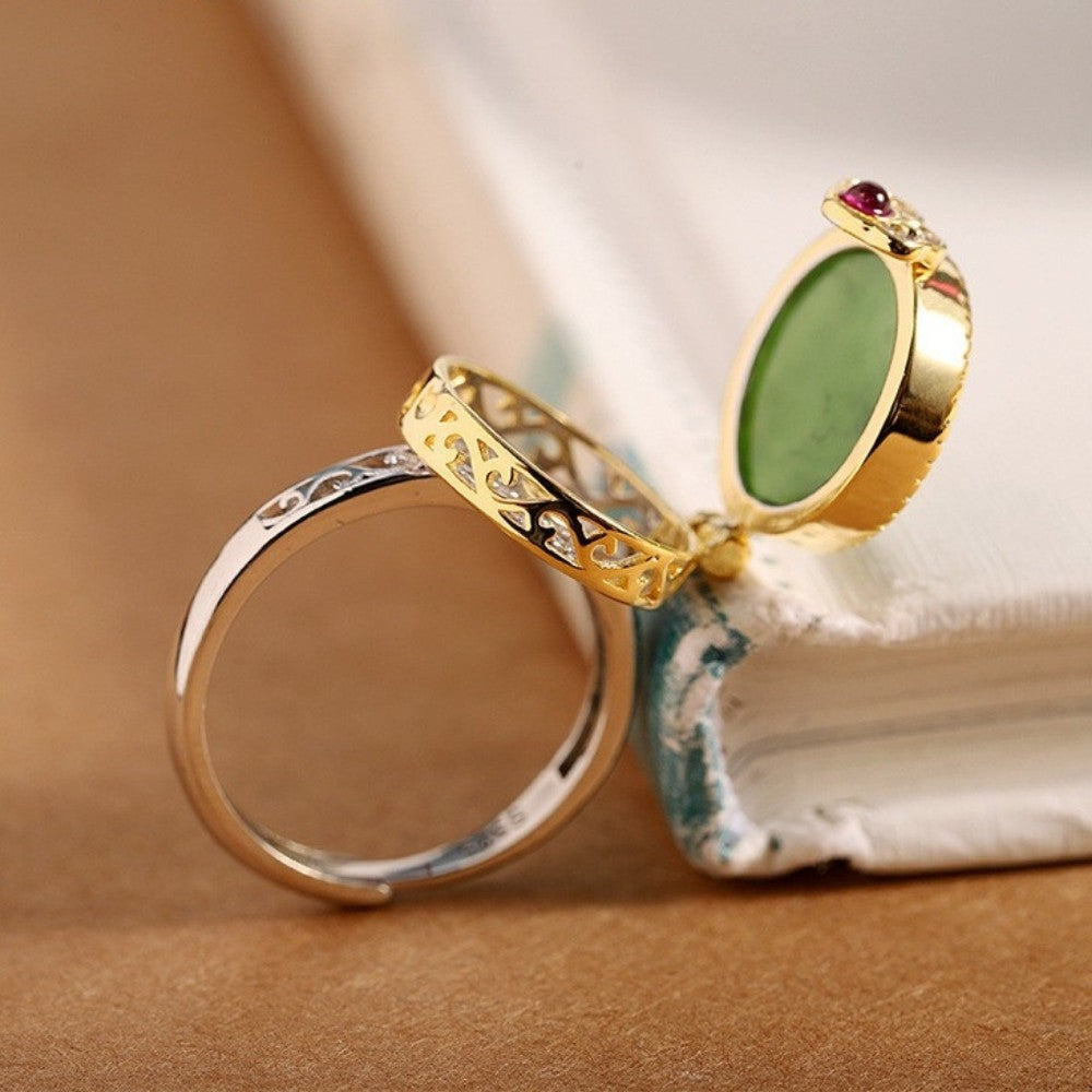 Exquisite Green Jade Ring