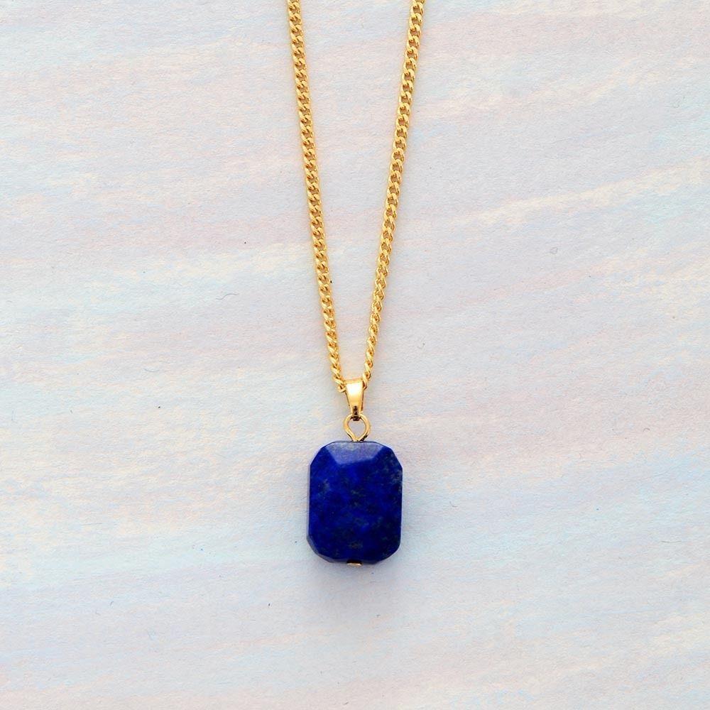 Elegant Lapis Lazuli Crystal Necklace