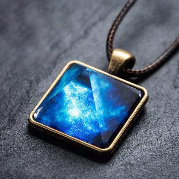 Glowing Ancient Pyramid Crystal Necklace