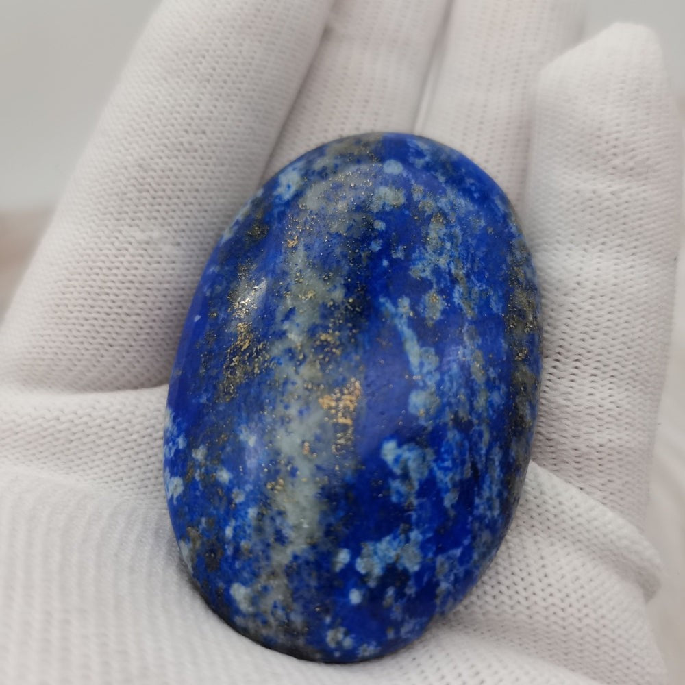 Natural Lapis Lazuli Crystal Palm Stone
