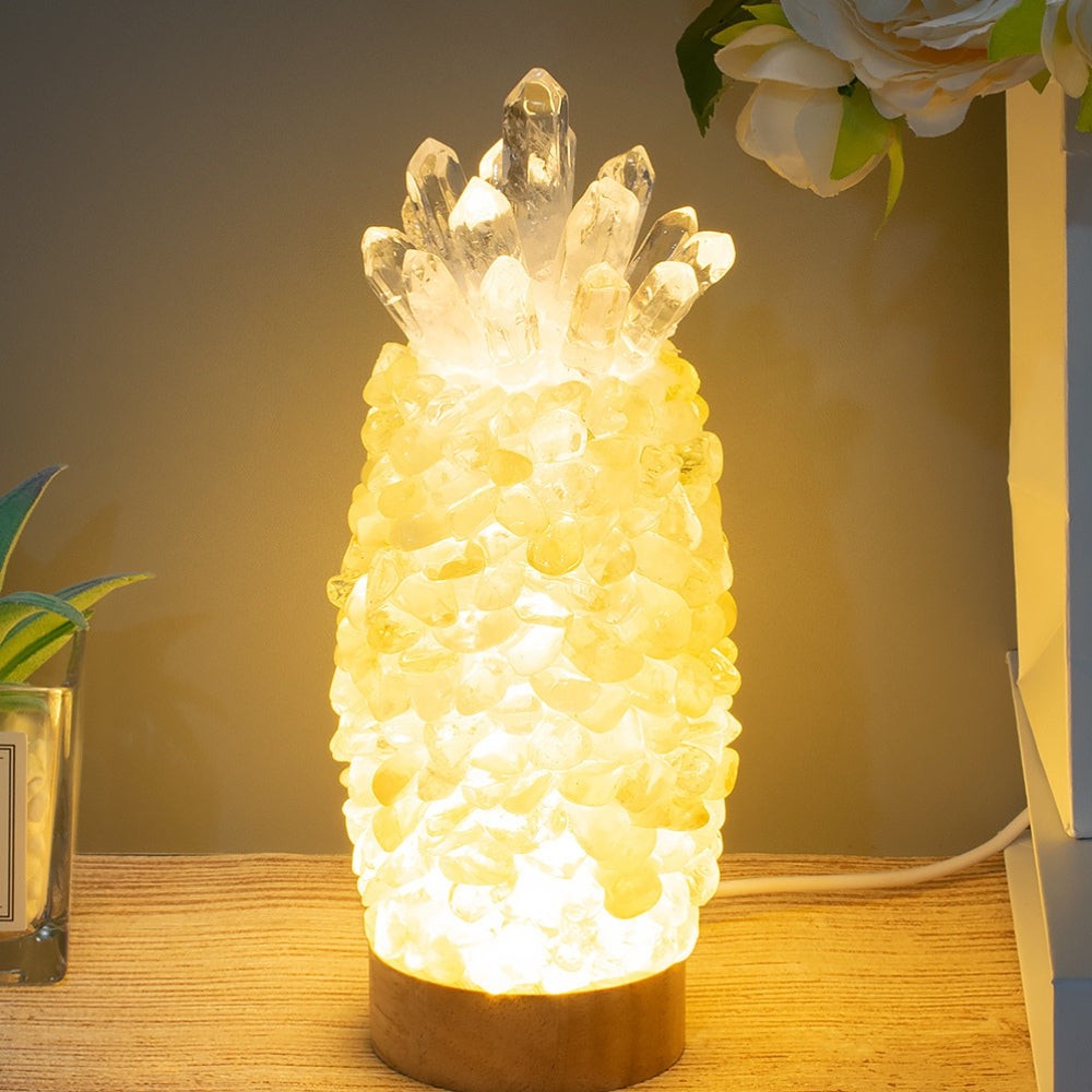 Natural Citrine Crystal Lamp