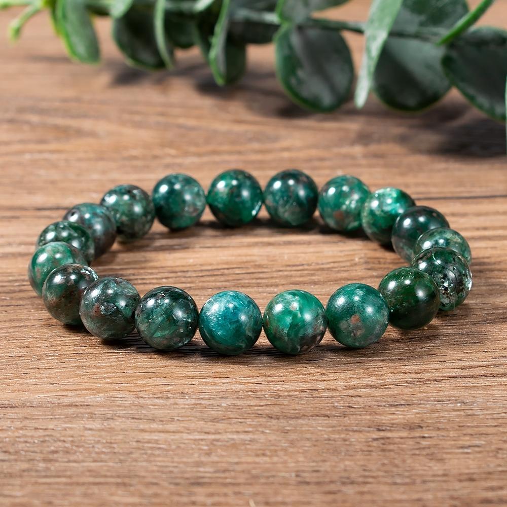 Green Emerald Bead Bracelet