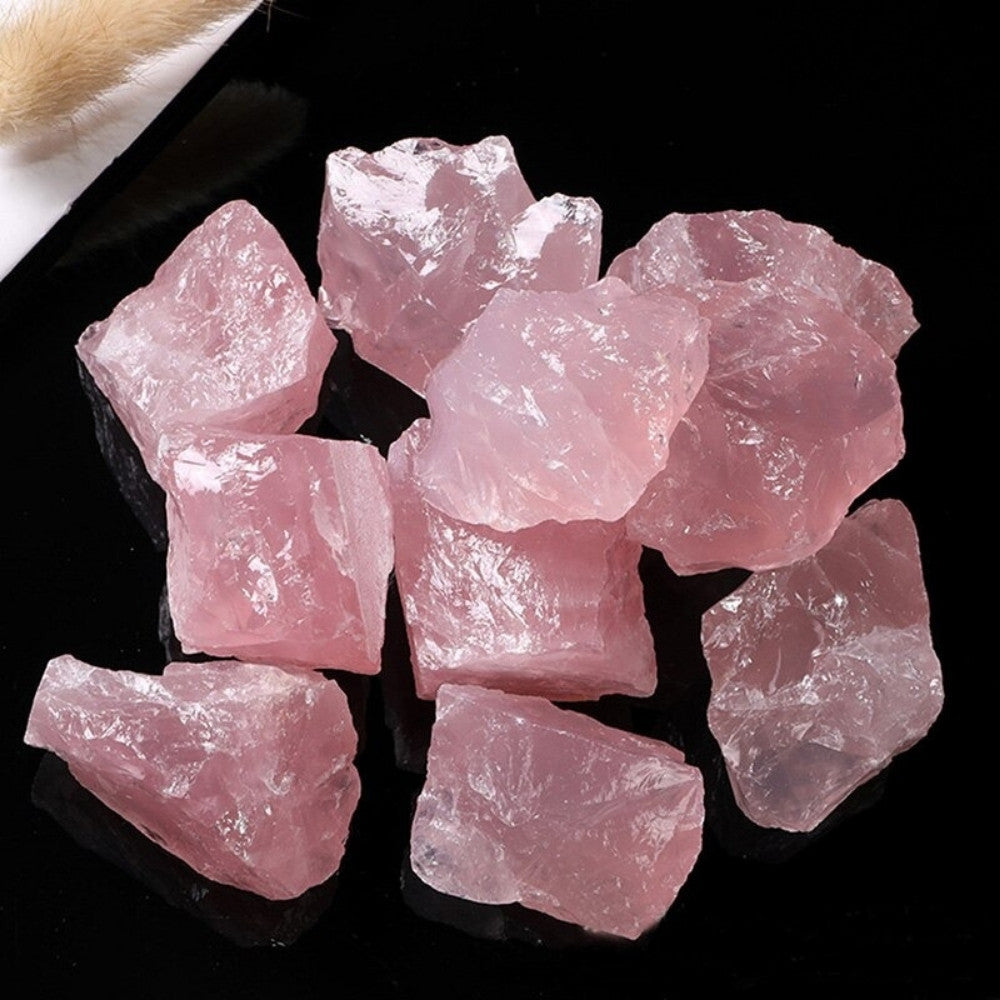 Natural Pink Rose Quartz Crystals MindfulSouls natural-pink-rose-quartz-crystals-mindfulsouls