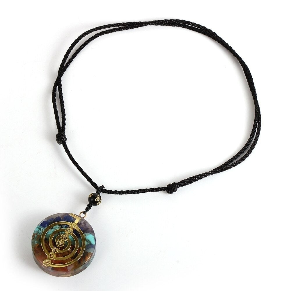 Chakra Balance Orgone Necklace Gold