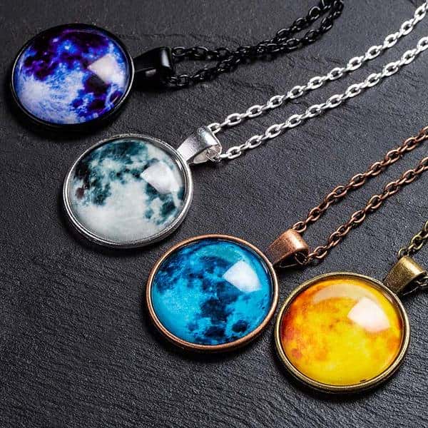 nebula moon necklace