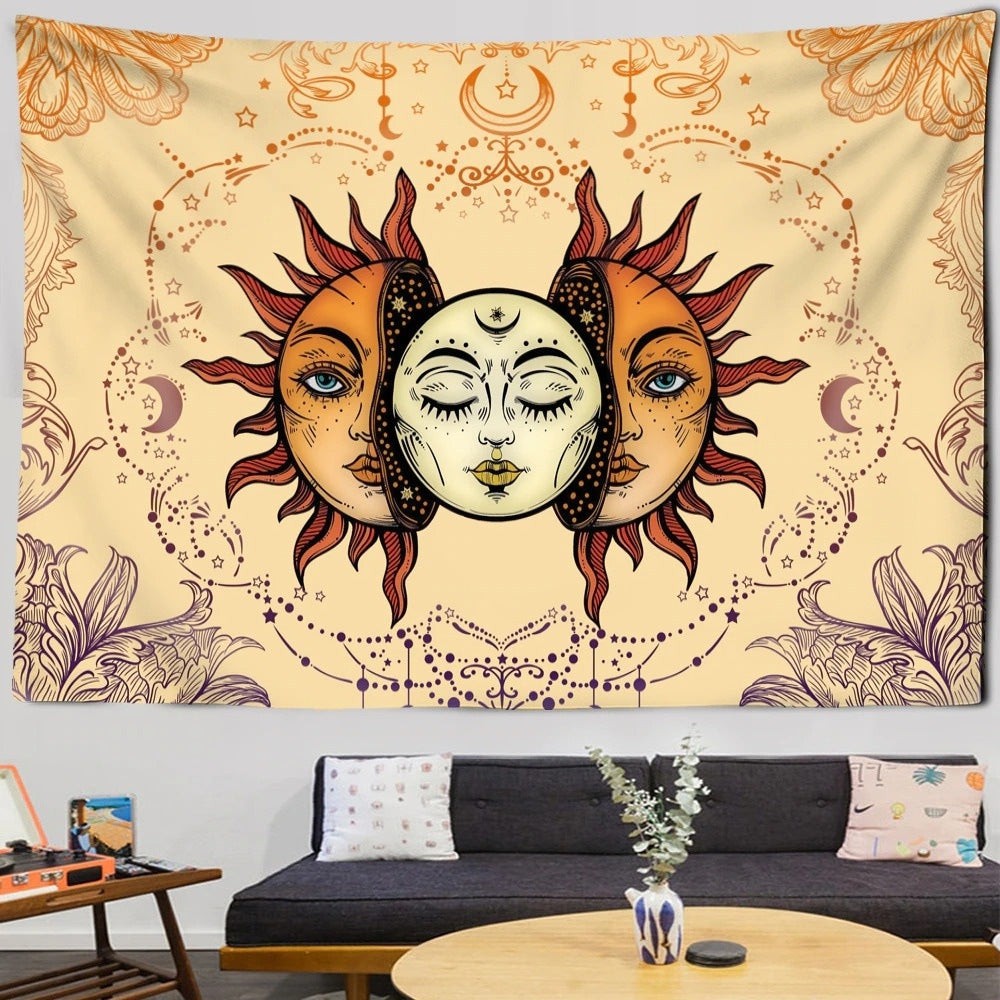 The moon 2024 wall tapestry