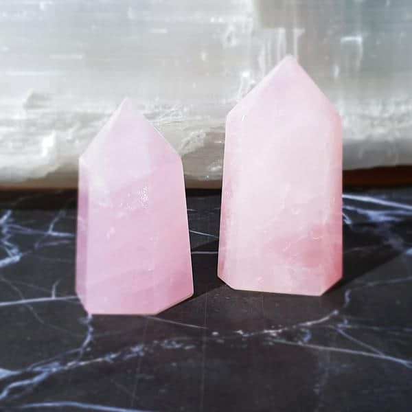 Rose Quartz Crystal Point
