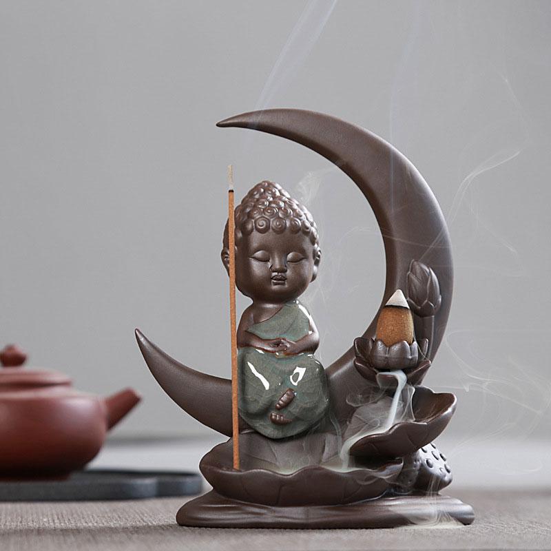 Buddha Waterfall Backflow Incense Burner