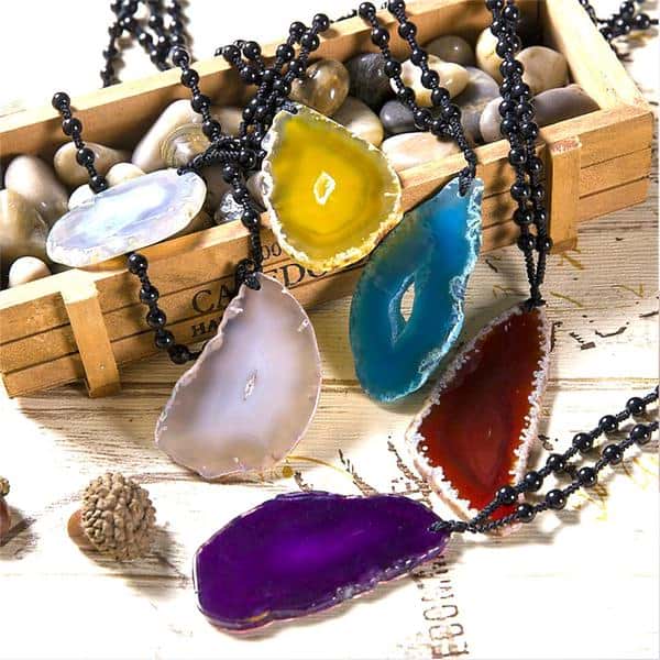 Agate Slice Necklace