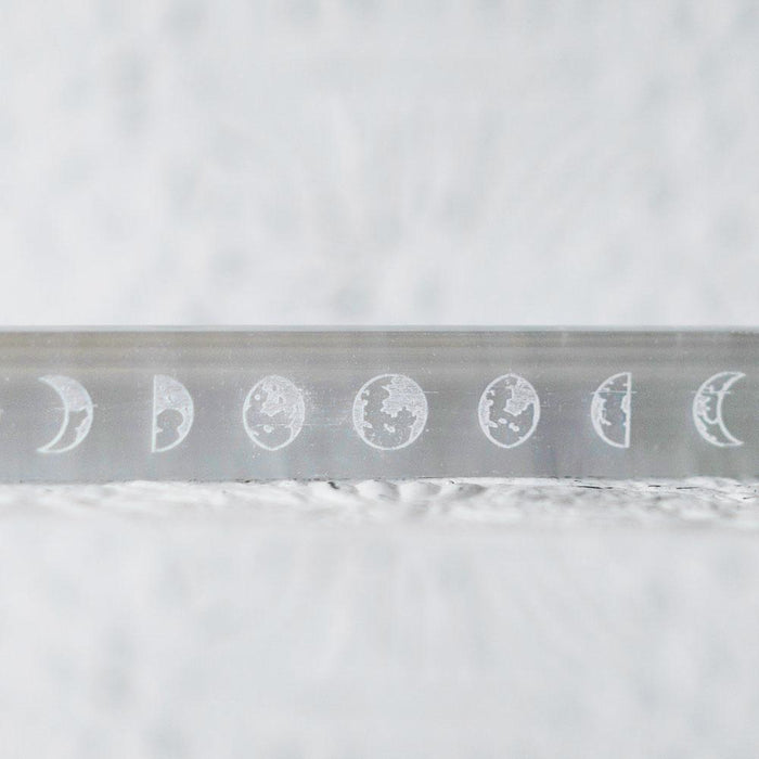 Selenite Stone Moon Phase Crystal Wand