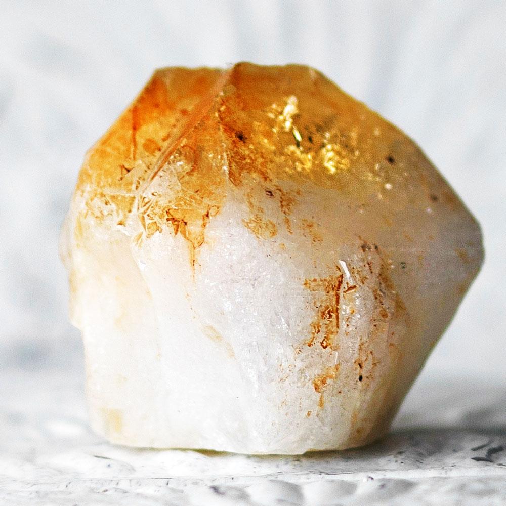 Natural Raw Citrine Crystal Point