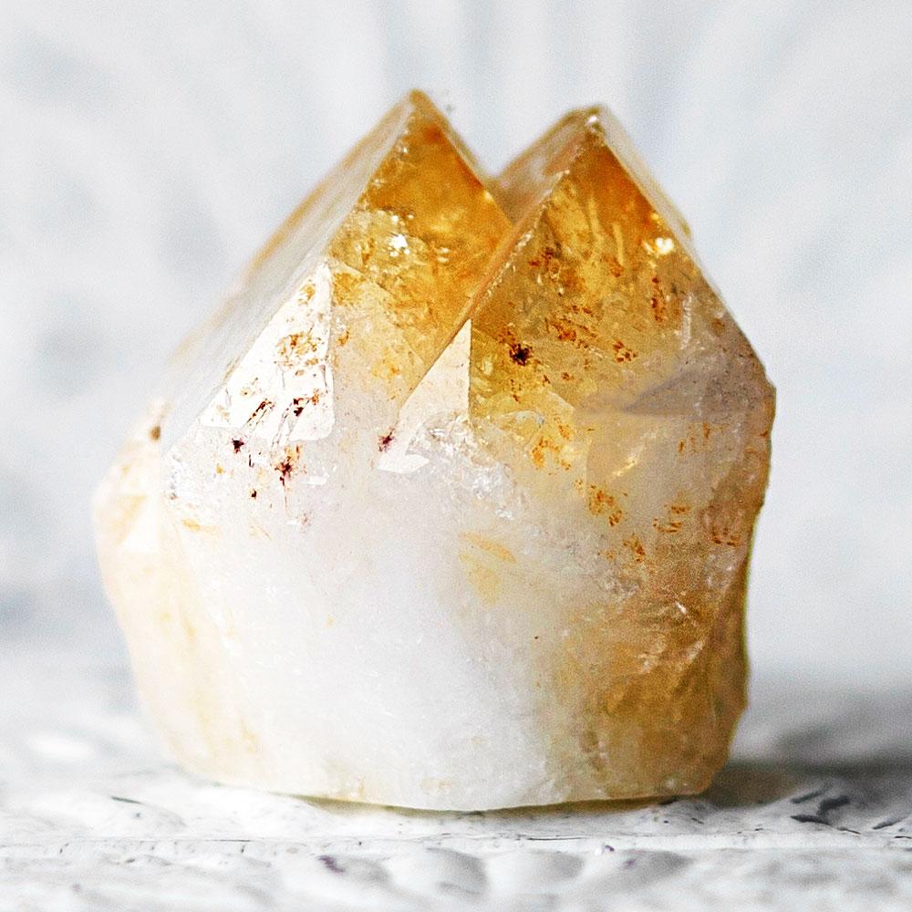 Natural Raw Citrine Crystal Point