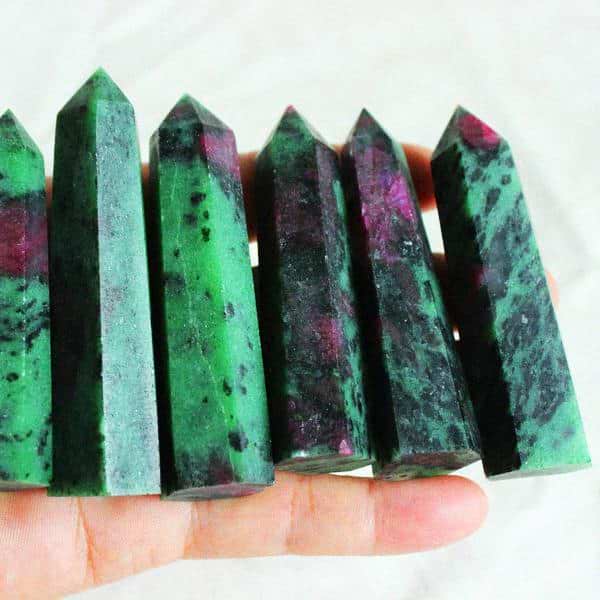 Ruby Zoisite Crystal Point