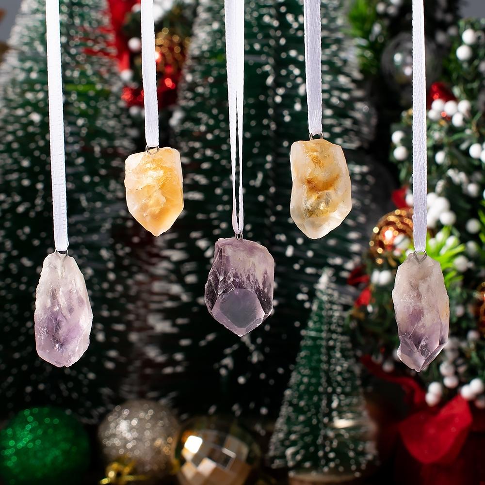 Natural Crystal Hanging Christmas Decor