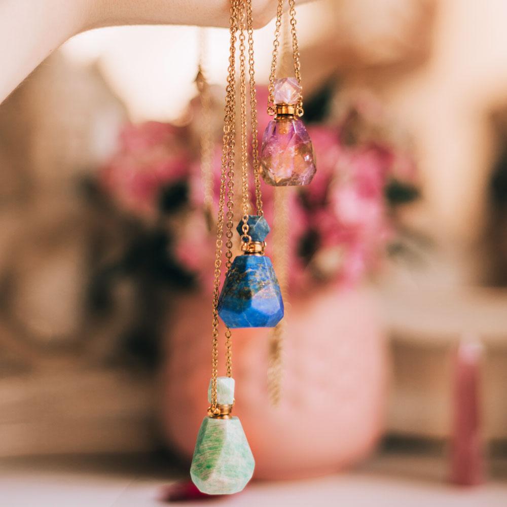 Crystal Perfume Necklace – MindfulSouls