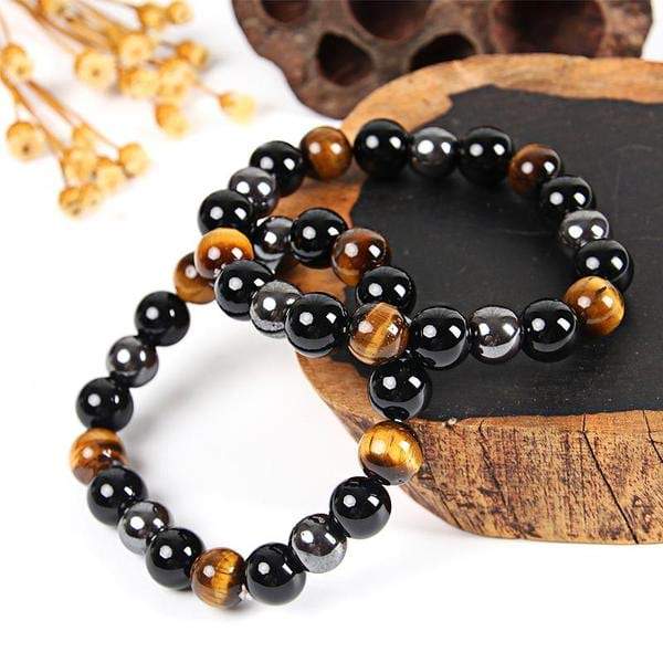 Triple Stone Protection Bracelet