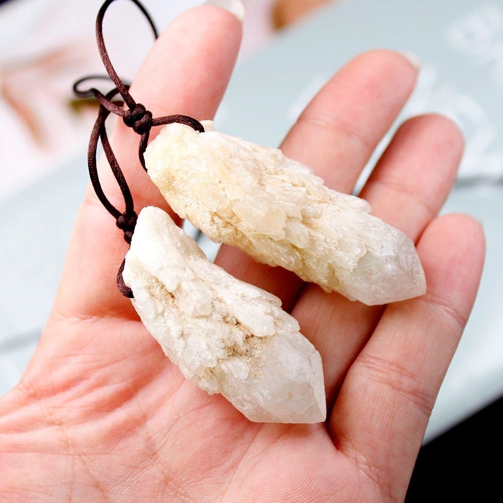 Clear Quartz Crystal Necklace