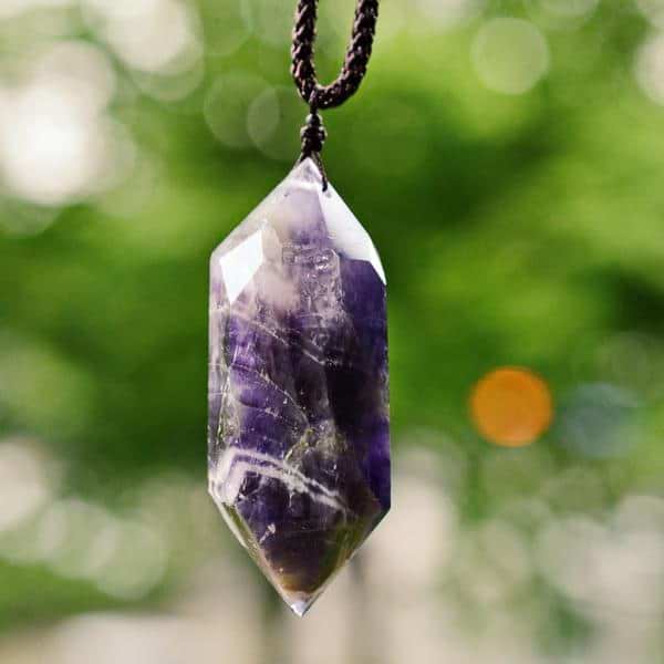Amethyst Crystal Pendulum Necklace