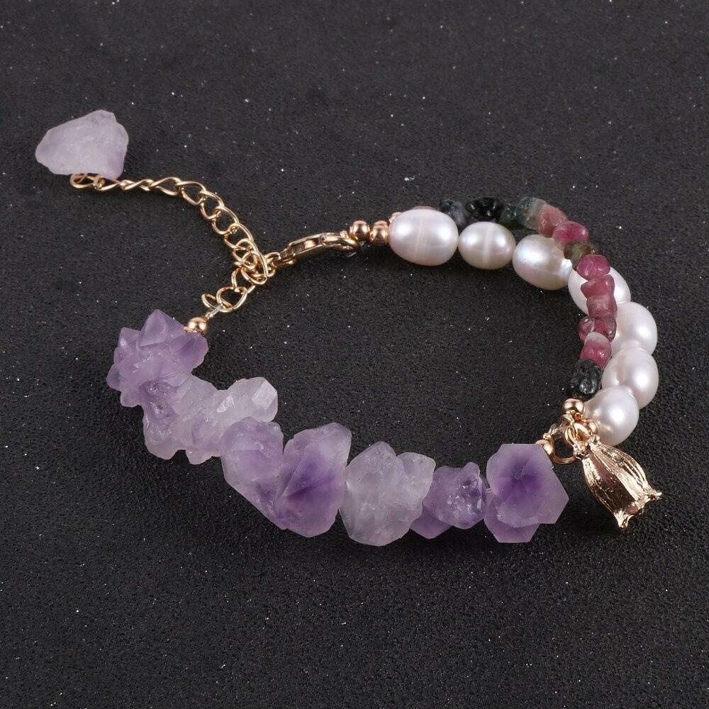 Amethyst Crystal Bracelets Fusion