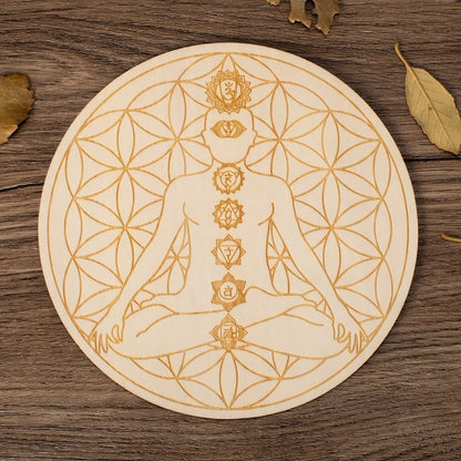 Spiritual Wooden Crystal Grid