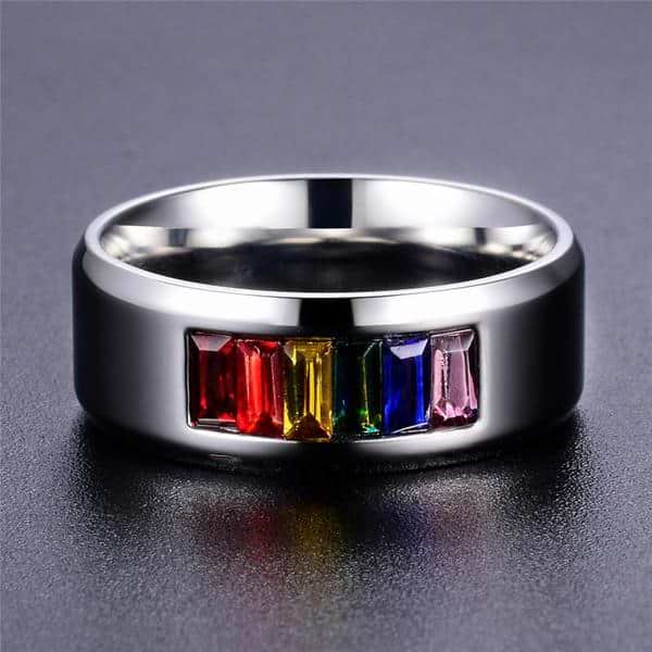 Rainbow Chakra Ring
