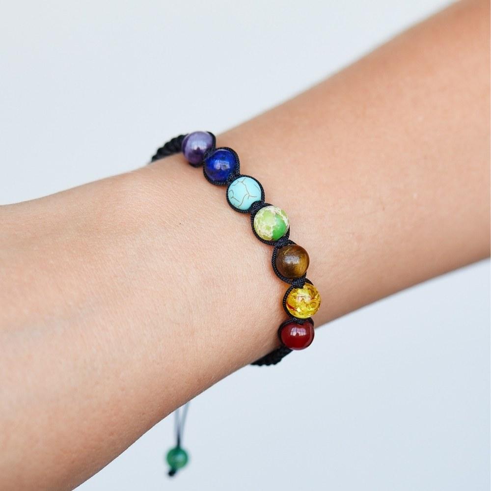 Rainbow Chakra Bead Bracelet
