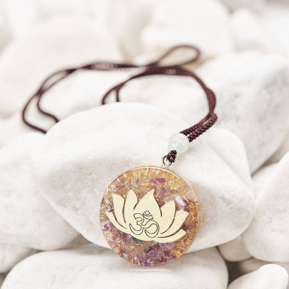 Blossoming Lotus Orgonite Pendant