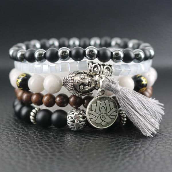 Buddha & Lotus Bracelet Set