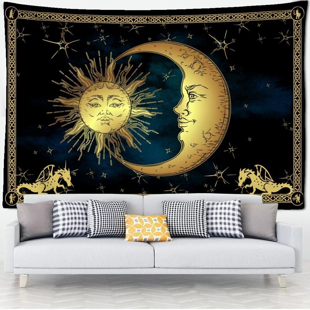 Sun and Moon Wall Tapestry