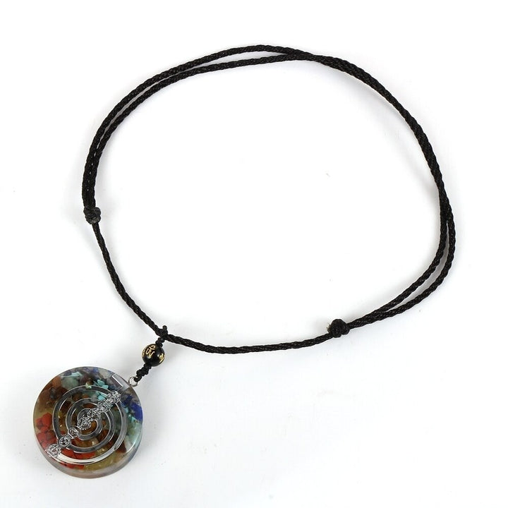 Chakra Balance Orgone Necklace Silver