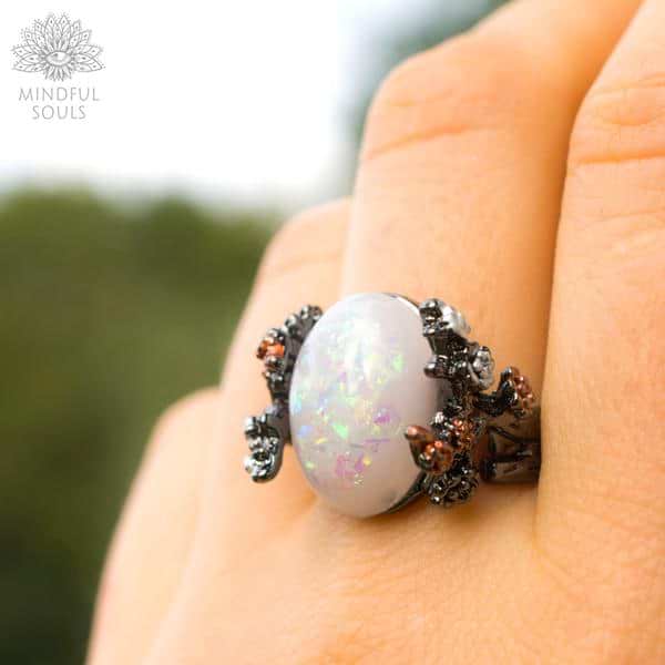 Artificial Opal Ring – MindfulSouls