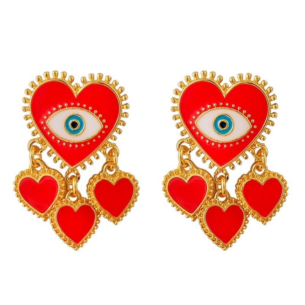 Evil Eye Earrings Gold