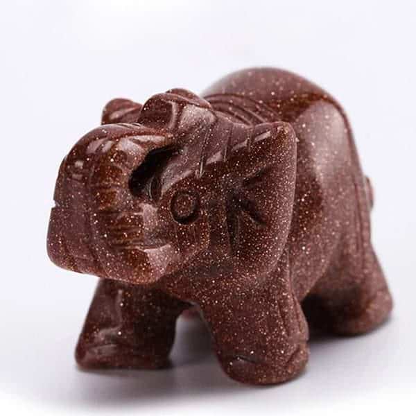Reiki Elephant Crystal Figurines