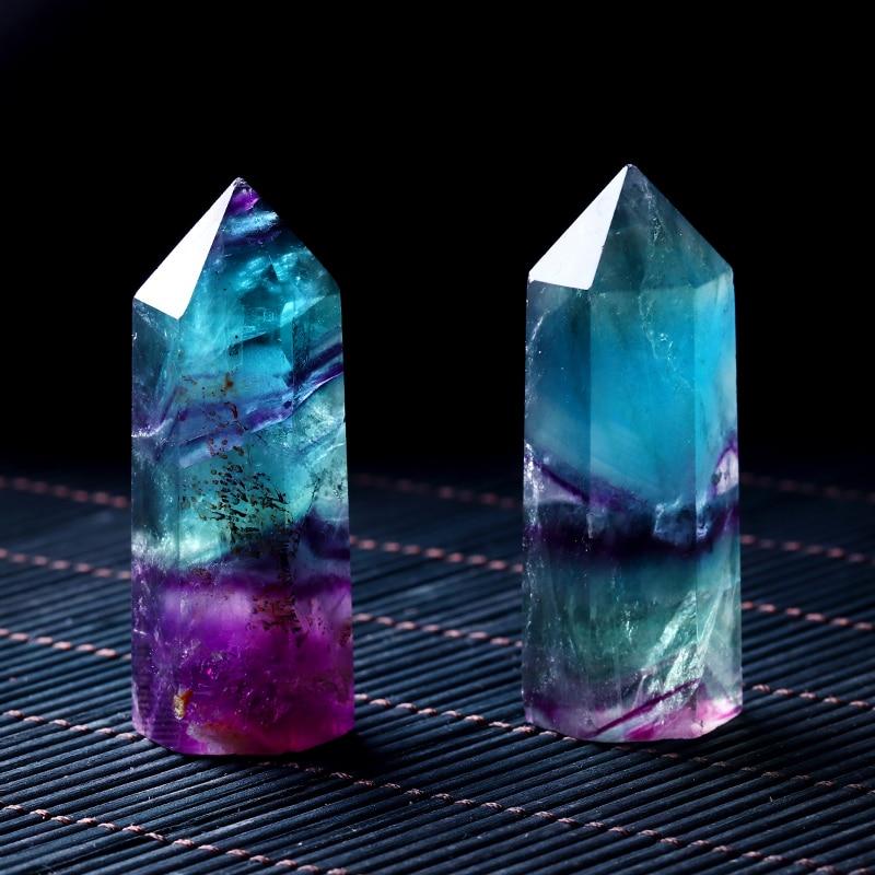 Rainbow Fluorite Crystal Point, Fluorite Tower, Blue Fluorite, Purple Fluorite, Green Fluorite, on sale Crystal Decor, Meditation, Rituals