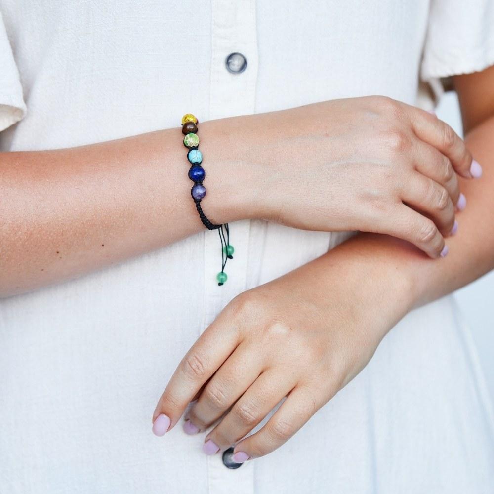 Rainbow Chakra Bead Bracelet